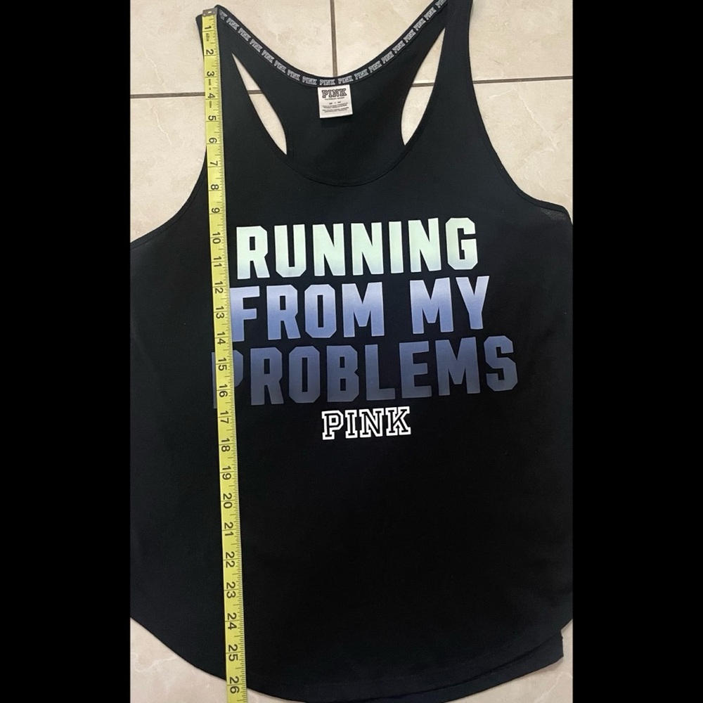 PINK Black Razorback Tank Top - Picture 7 of 10